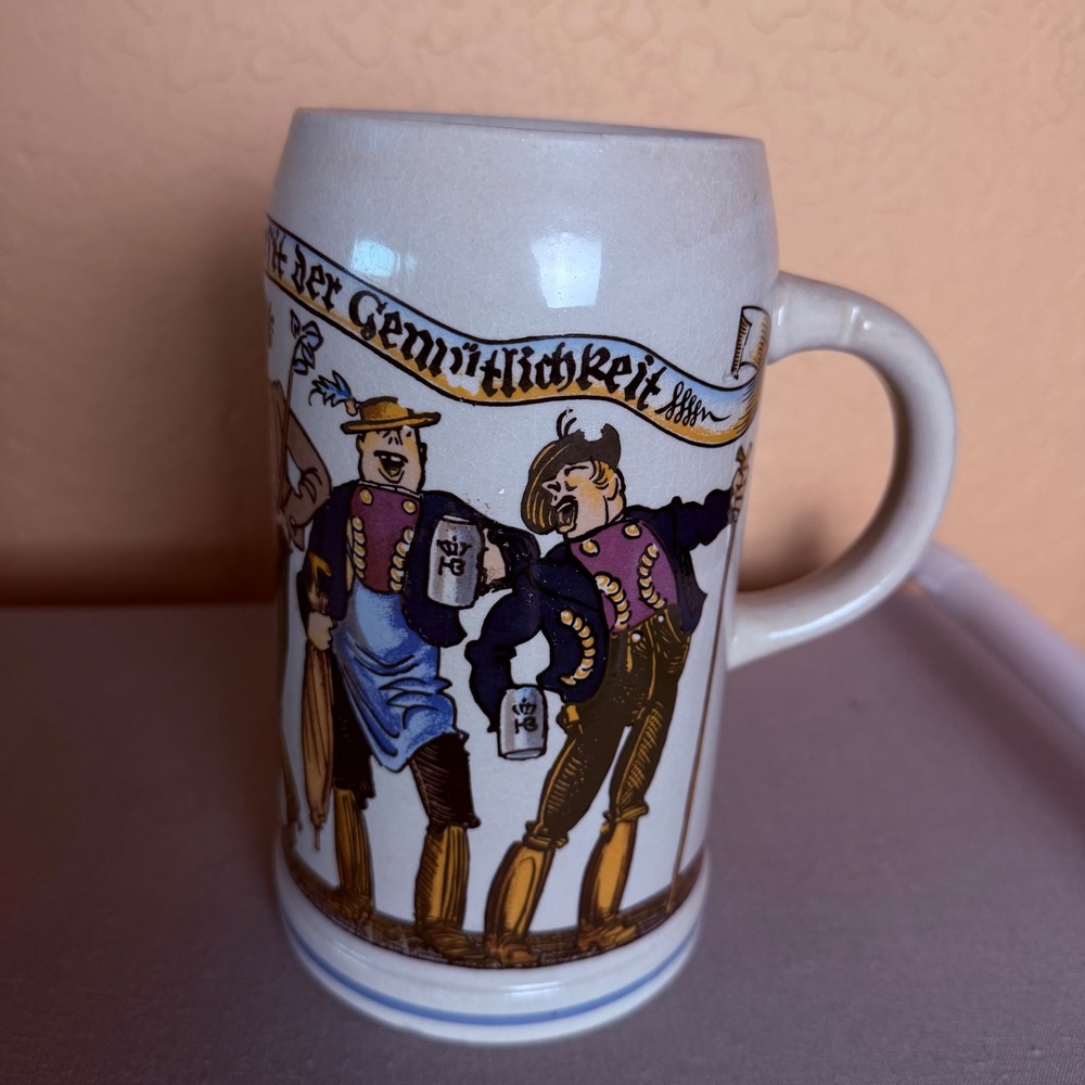 Vintage Marzi & Remy Western Germany Beer Stein Ein Prosit der Gemütlichkeit